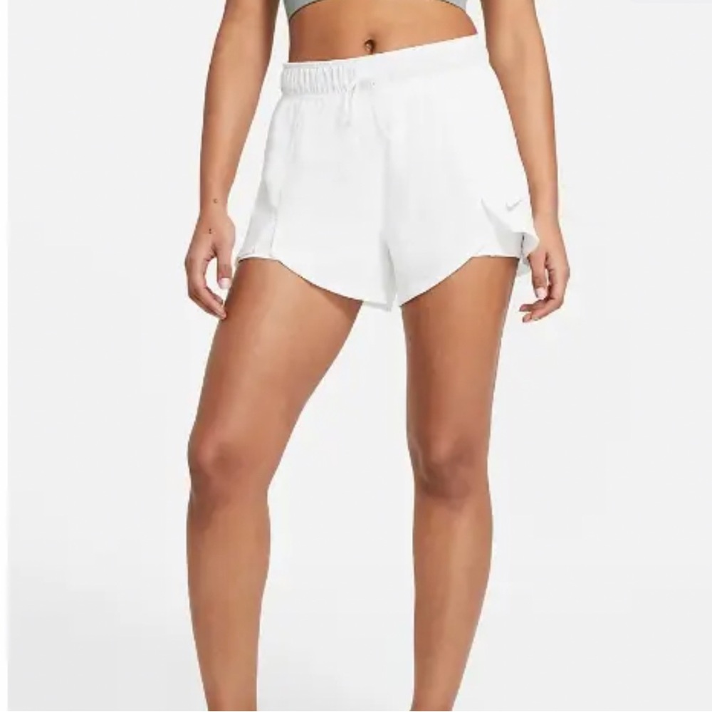 NEW Nike Flex Essential 2-in-1 Women's Training Shorts, Lined, White XL